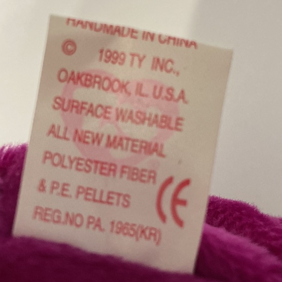 TY Beanie Baby MIllenium Bear W/card given out at The old Yankee Stadium in 1999 - Picture 9 of 9